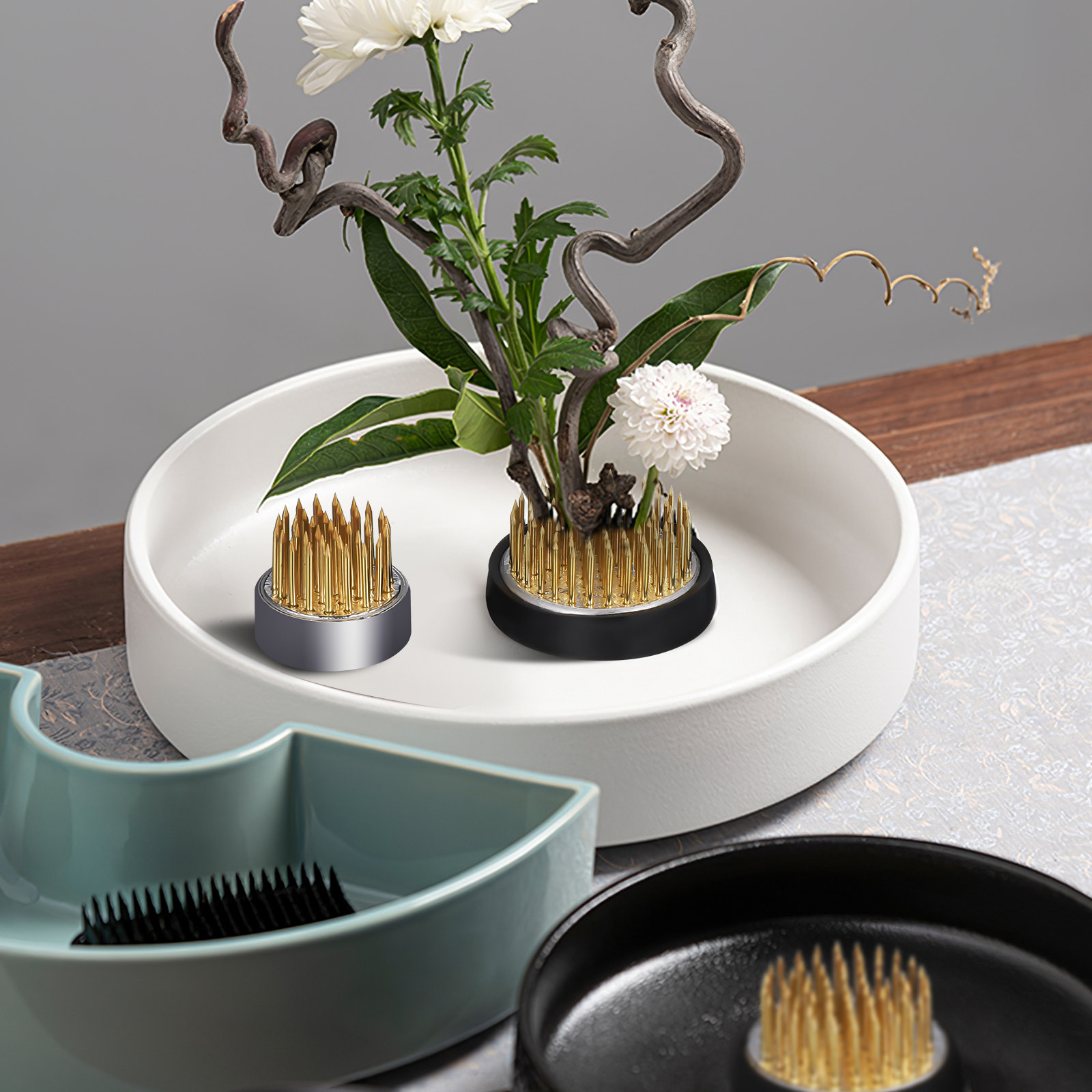 3Pcs Flower Frog Base Round St - Flower Frog Pin 评论和价格